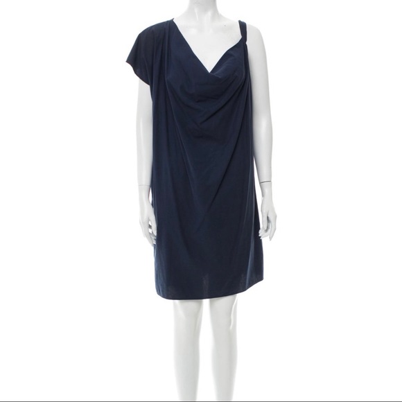 Maison Martin Margiela Dresses & Skirts - MM6 Margiela Navy Blue Asymmetrical Dress